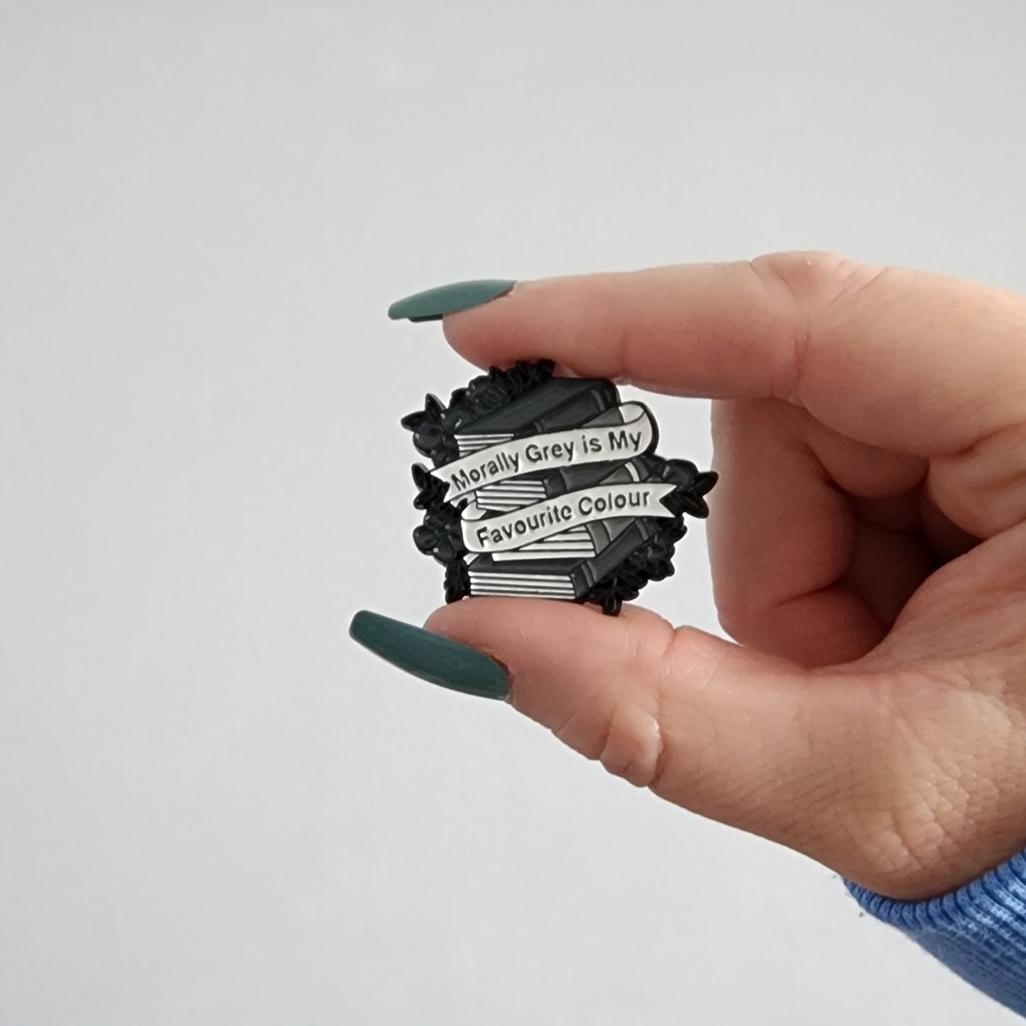 Morally Grey is My Favorite Colour Enamel Pin
