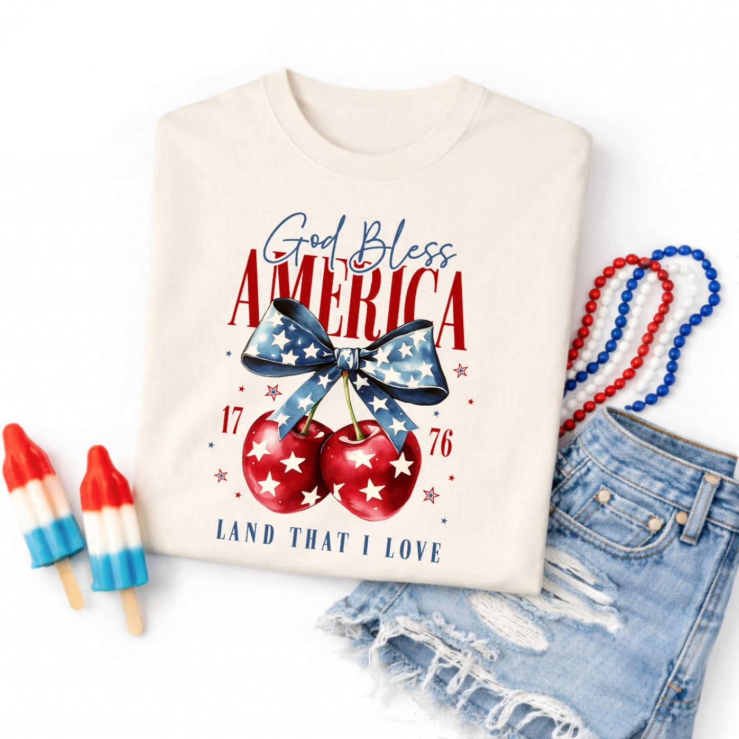 God Bless America Coquette Cherry