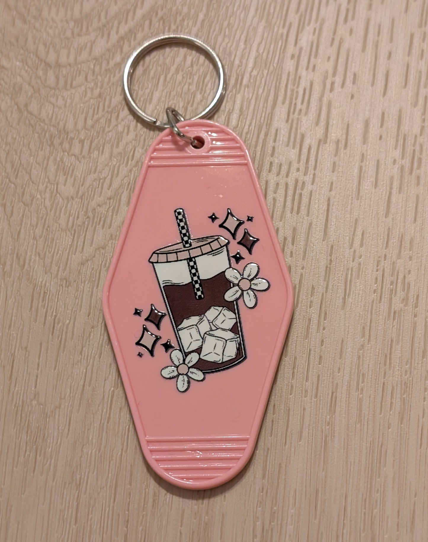 Iced Coffee Motel Keychain