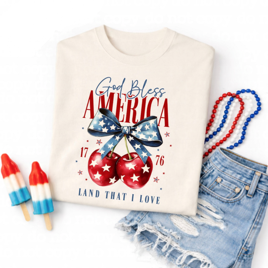 God Bless America Coquette Cherry