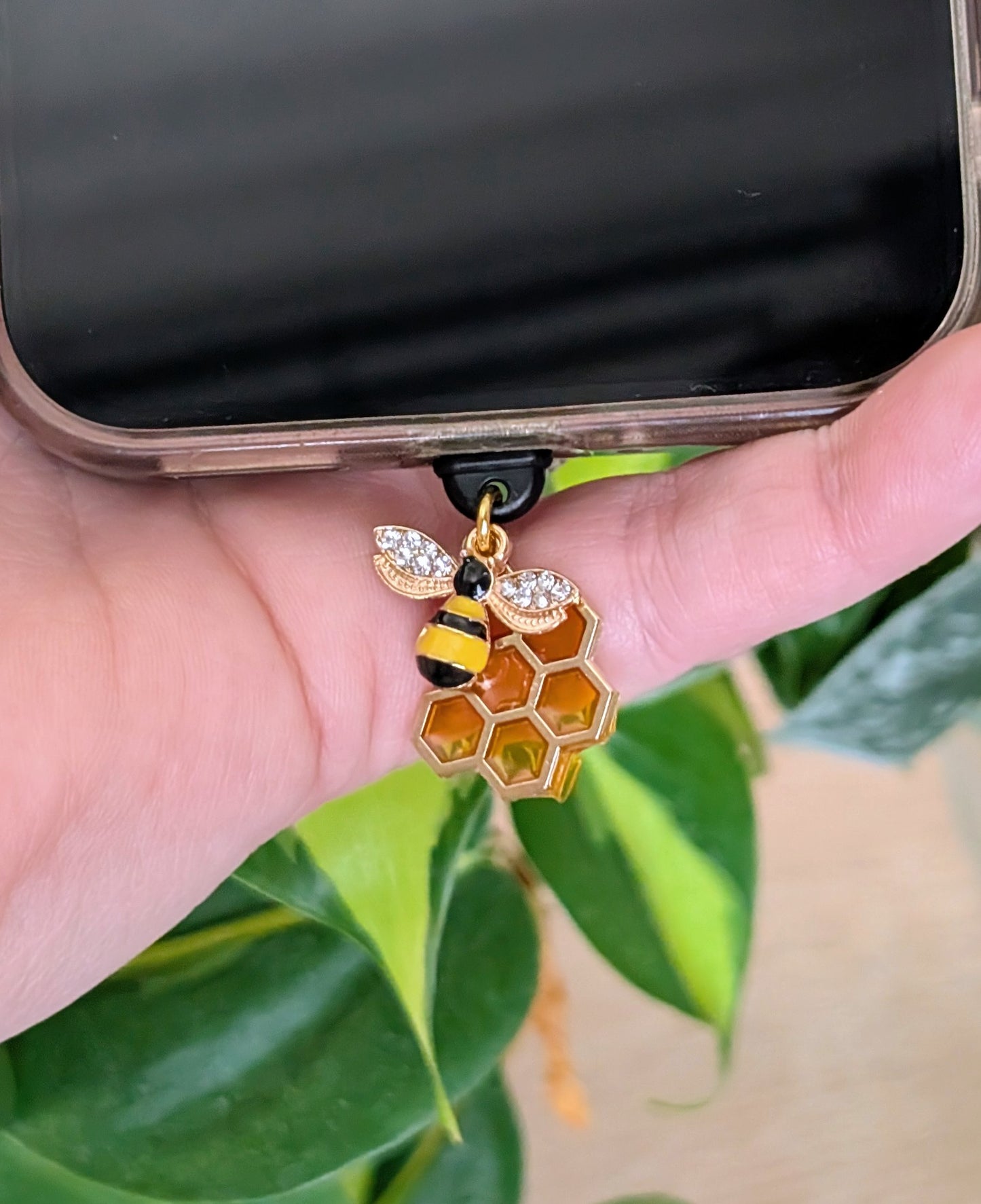 Bee & Honeycomb Plug Charm