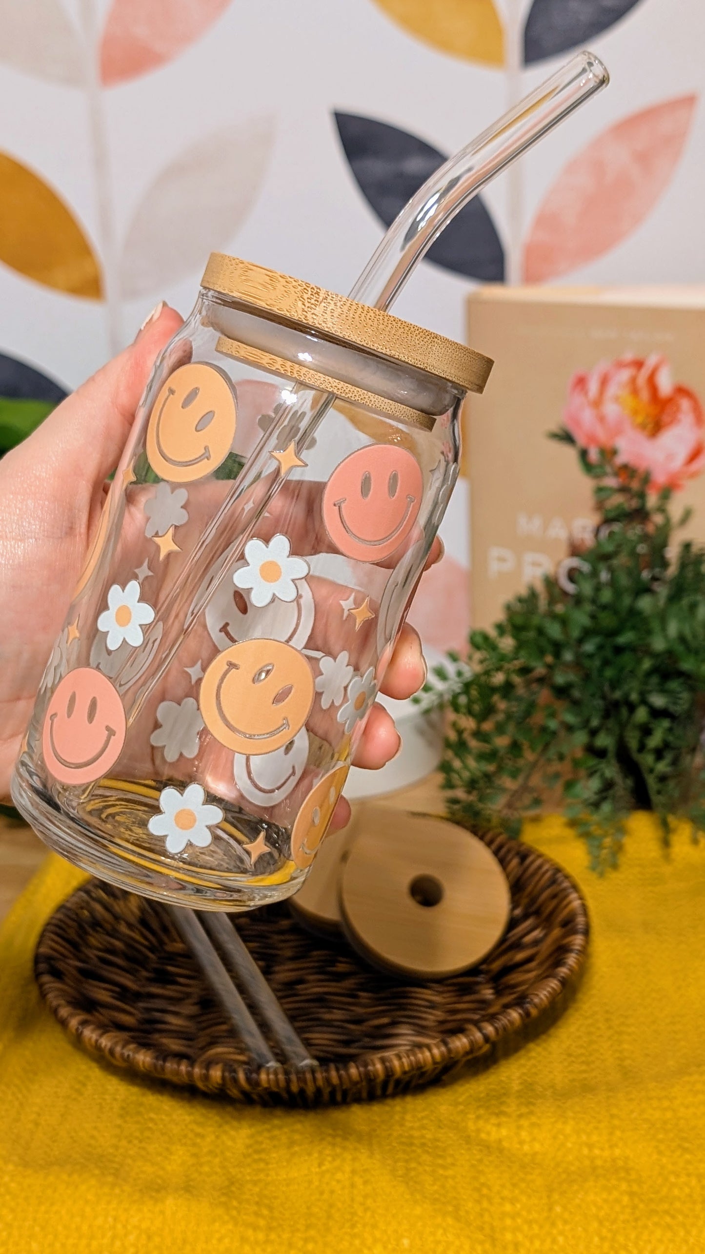 Pastel Smileys 16oz Libbey