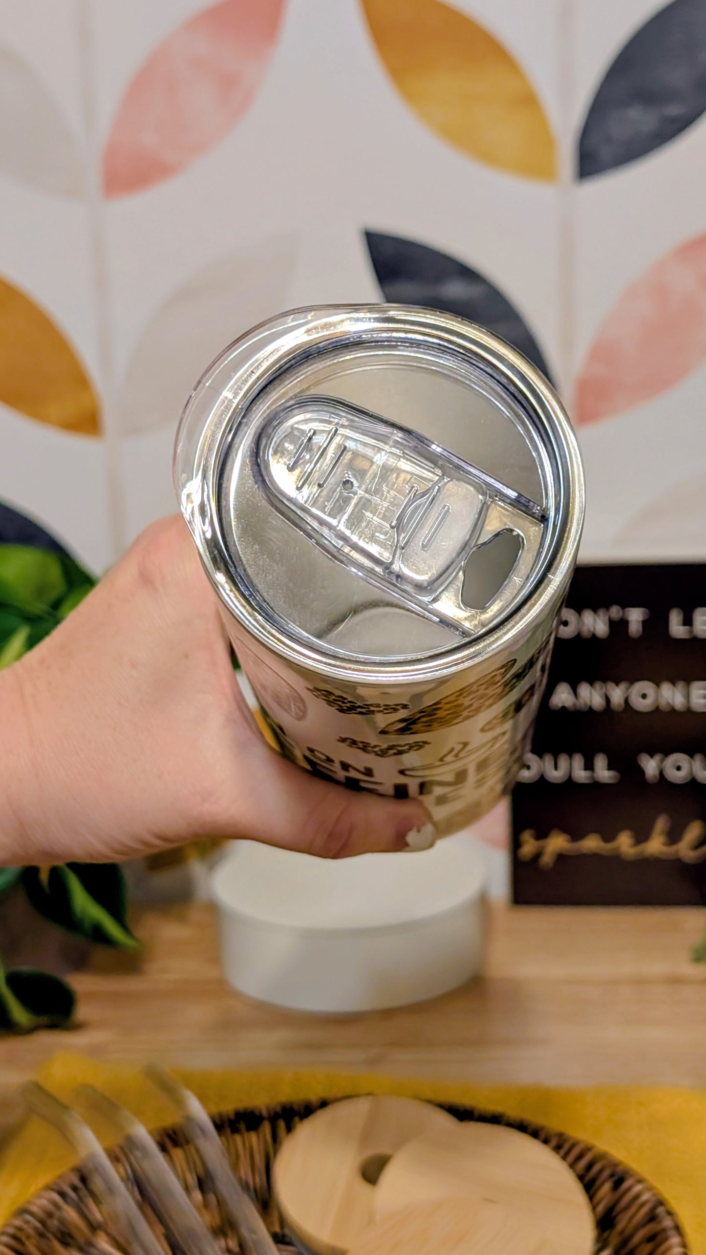 Caffeine and Kisses Tumbler