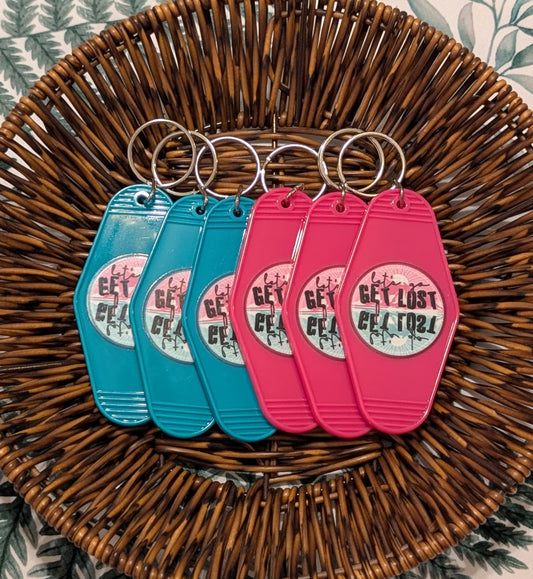 Get Lost Motel Keychain