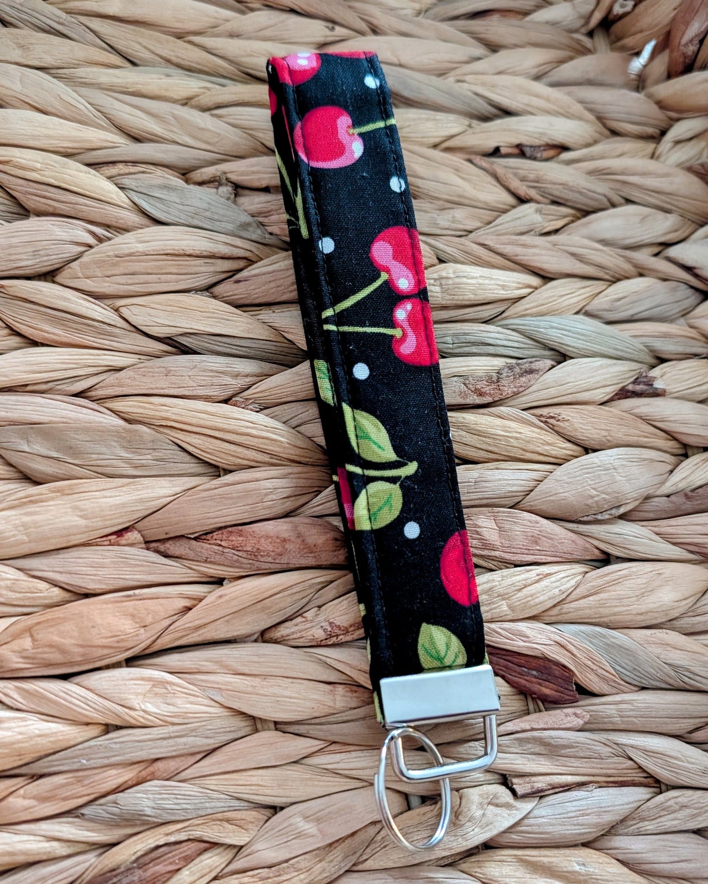 Cherry Wristlet Keychain