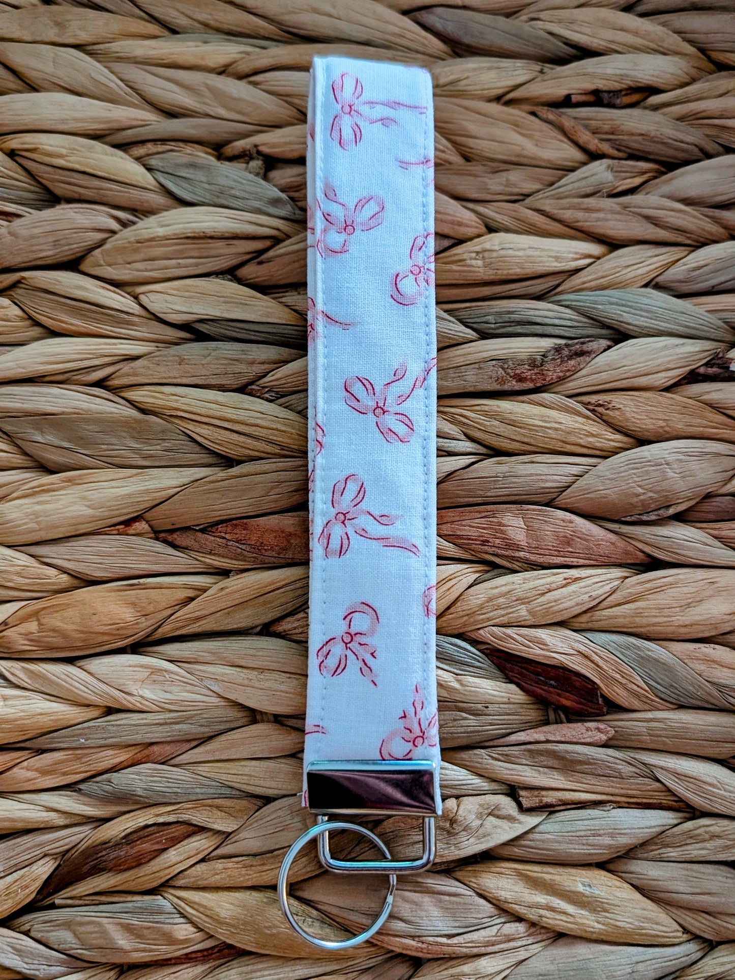 Coquette Bow Wristlet Keychain