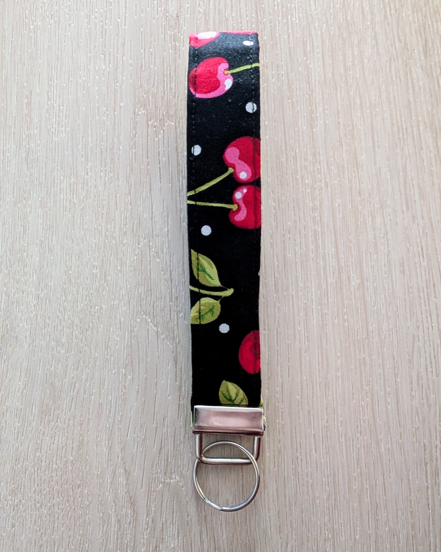 Cherry Wristlet Keychain