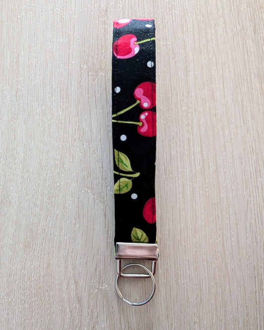 Cherry Wristlet Keychain