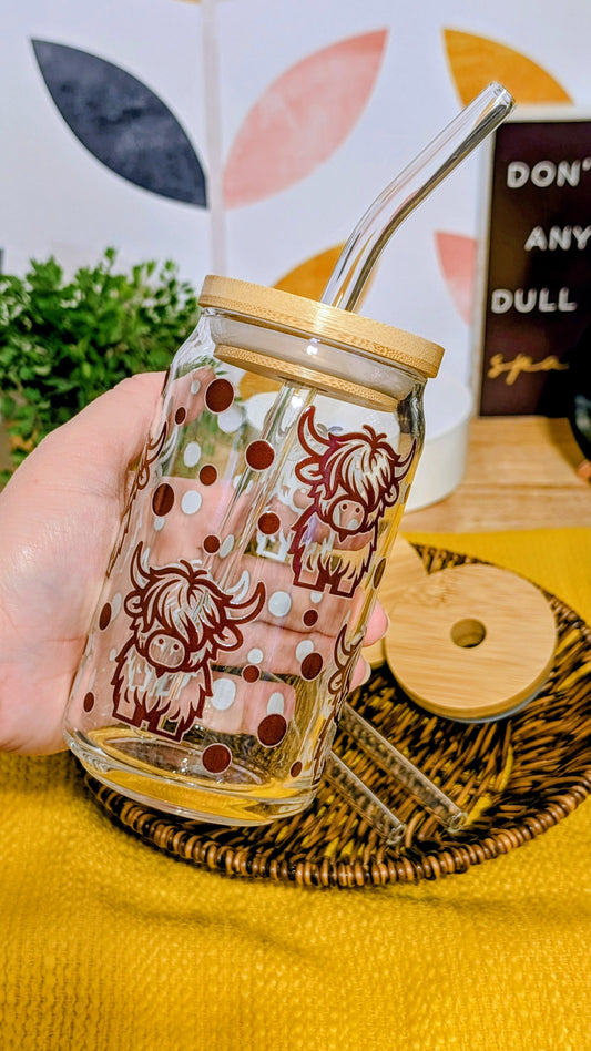 Highland Cow 16oz Libbey